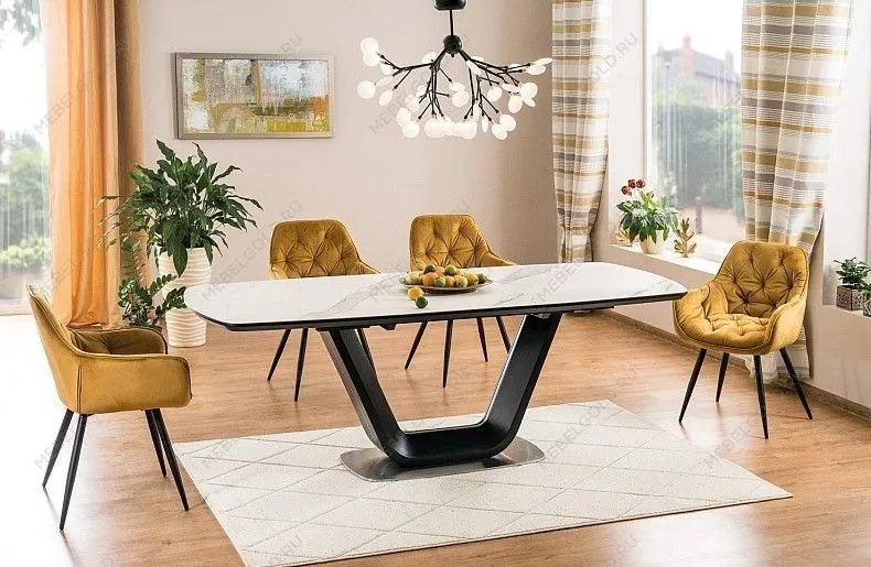 Стул кухонный Signal CHERRY Velvet (зеленый/черный мат) | изображение 3