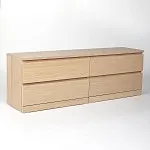 Комод Варма, 4 ящика, горизонтальный, 160х54х40 см, шпон натурального дерева, дуб беленый | изображение 12