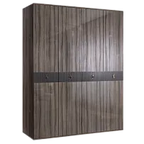 Шкаф 4-х дверный Римини СОЛО (Орех империя/Золото) РМШ2/4(s)