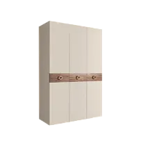 Шкаф 3-х дверный Bogemia Wood Fi (Слоновая кость/Золото) БМШ2/3(Wo)