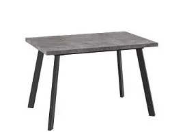 Стол раздвижной Бьерн-120(Дымчатая керамика/Черный) 120(160)х80