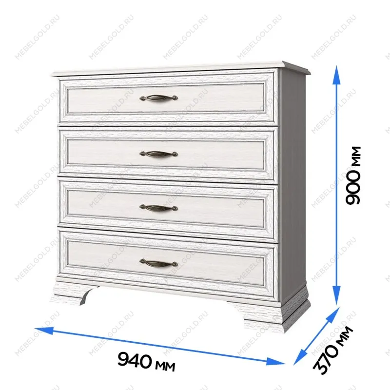 Комод Тиффани 4S вудлайн кремовый | изображение 2