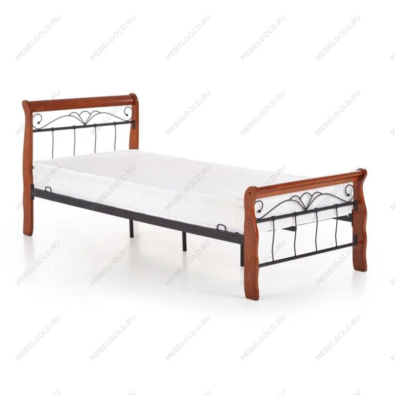 Кровать Halmar VERONICA 90 (черешня античная/черный)