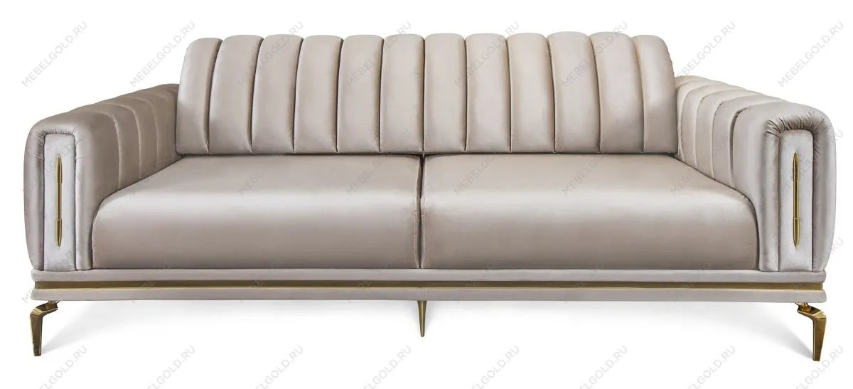 Диван Замира 3х местный бежевый | изображение 1