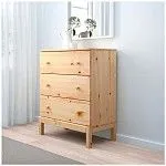 Комод Тарва Т-3 3 ящика (натуральный) | изображение 1