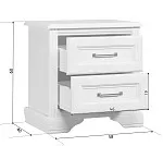 Тумба прикроватная Стилиус KOM2S (Лиственница сибирская) | изображение 4