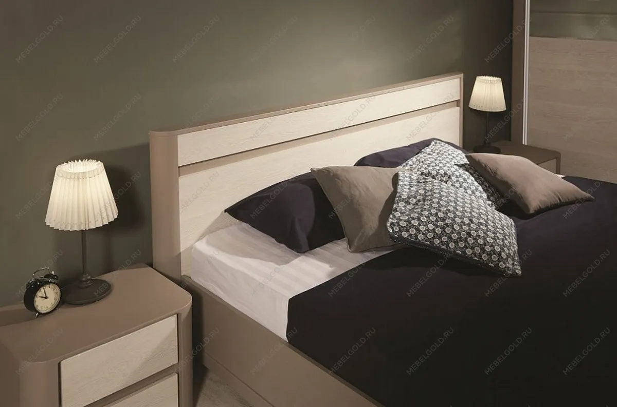 Кровать (каркас) 1400, Лацио (1600*2164*900) Серый камень, 11013 | изображение 1