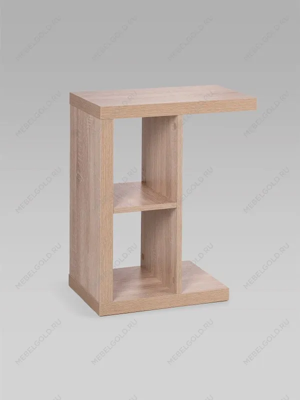 Стол приставной Энкель, 2 полки, 47х60х30 см, дуб беленый | изображение 4