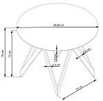Стол обеденный Halmar MOZAMBIK (дуб золотой/черный) | изображение 13