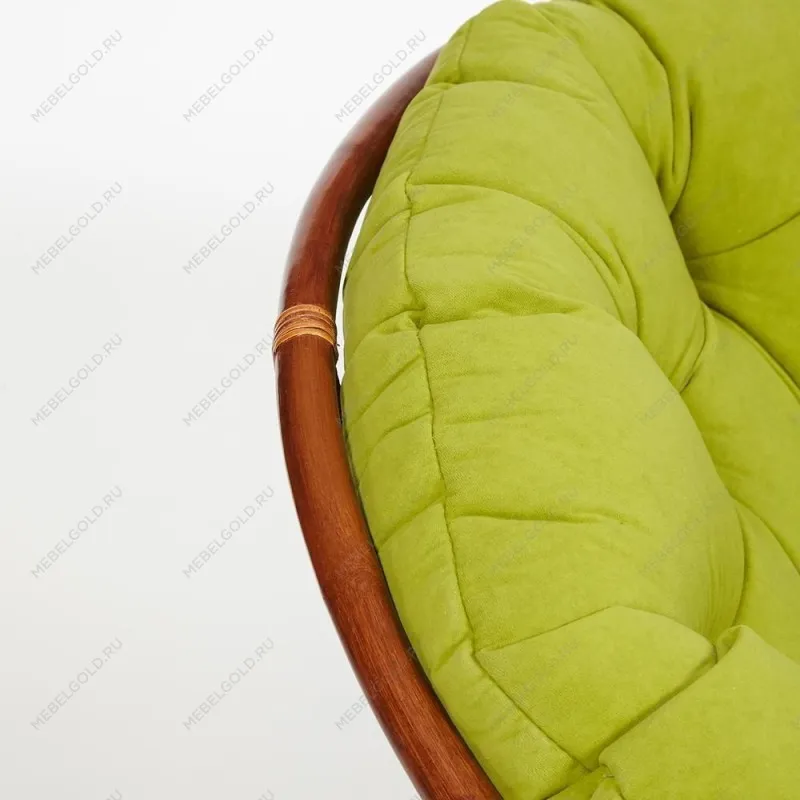 Кресло Papasan с подушкой Орех, флок | изображение 3