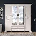 Шкаф 4-створчатый Тиффани 4D2S вудлайн кремовый | изображение 1