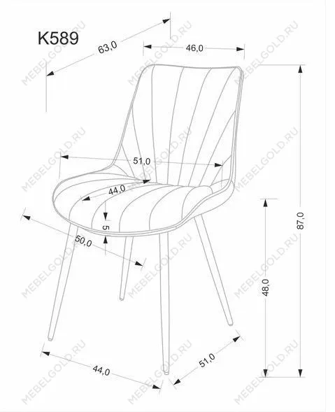 Стул кухонный Halmar K589 (серый/черный) | изображение 7