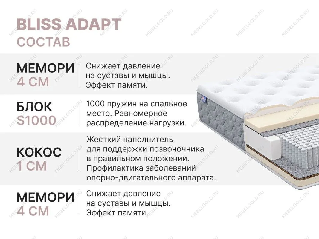 Матрас Bliss Adapt 140х200 | изображение 4