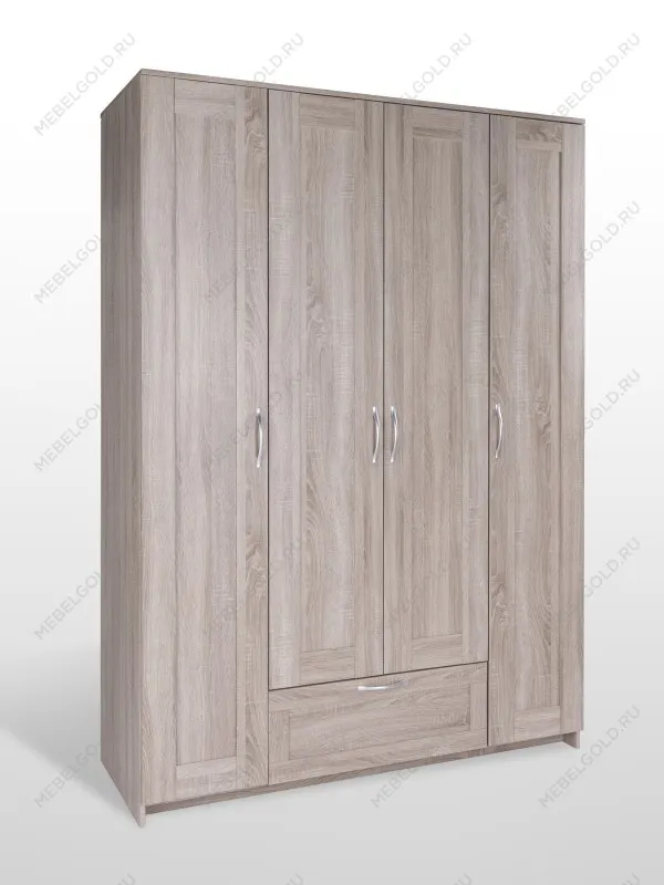 Шкаф Сириус, 4 двери и 1 ящик, 156х59х220 см, дуб сонома | изображение 6