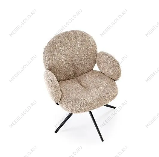 Стул кухонный Halmar K568 поворотный (темно-бежевый/черный) | изображение 5