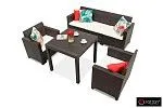 Стол B:rattan Dallas 800*800мм, коричневый | изображение 1