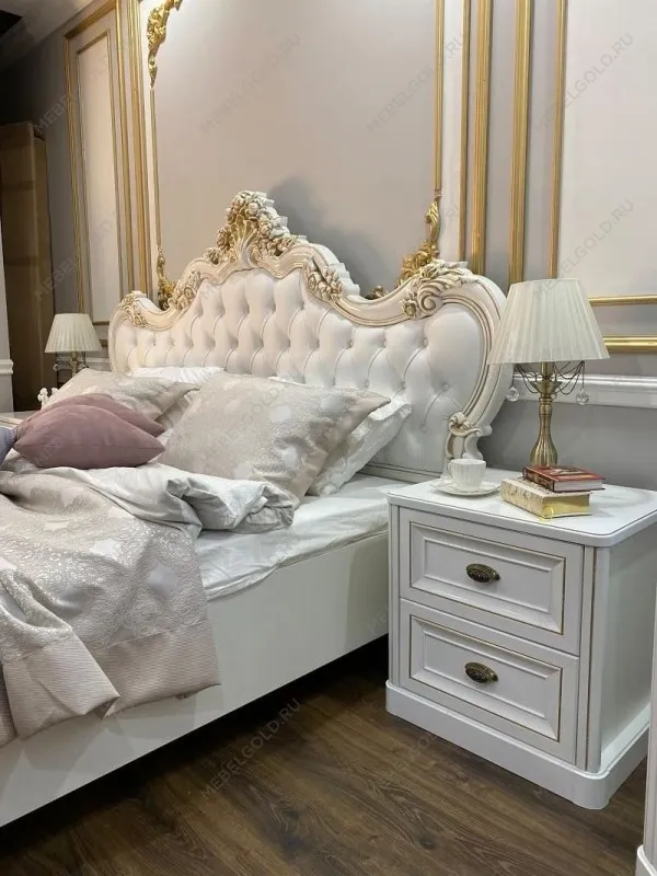 Кровать Натали 160х200 см белый глянец | изображение 8