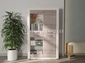 Шкаф с витриной Оливия 2V2D