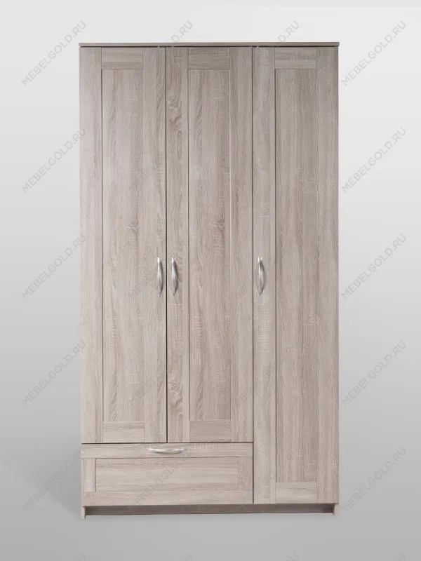 Шкаф Сириус, 3 двери и 1 ящик, 117х59х220 см, дуб сонома | изображение 8