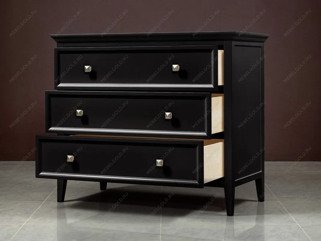 Комод 3 ящика Manhattan (Черный) | изображение 4