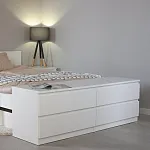 МАЛЬТА комод ИКЕА / IKEA 4 ящика 160х54 белый | изображение 5