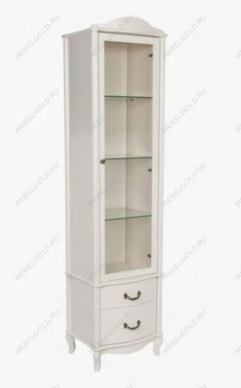 Шкаф-витрина Джульетта (молочный дуб)