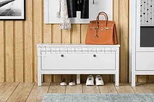 Обувница Ева (Хельга) KOM1K/90 белый