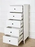 Комод Хитроу (5 ящ) (белый) | изображение 6