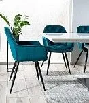 Стул кухонный Signal CHERRY VELVET (бирюзовый/черный) | изображение 4