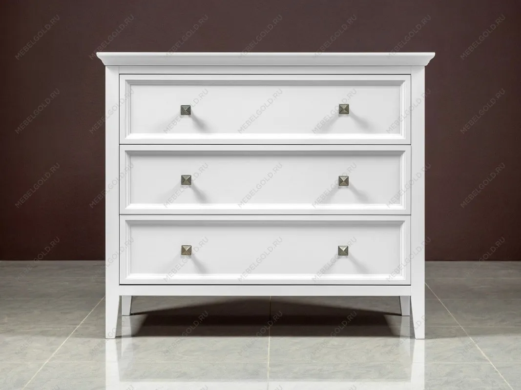 Комод 3 ящика Manhattan (Белый) | изображение 2