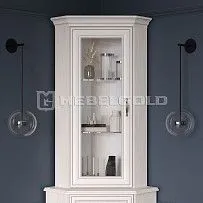 Шкаф с витриной Тиффани 1VU вудлайн кремовый