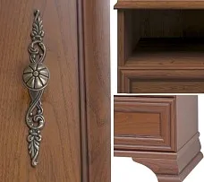 Центральный склад - Тумба прикроватная Кентаки KOM1S каштан