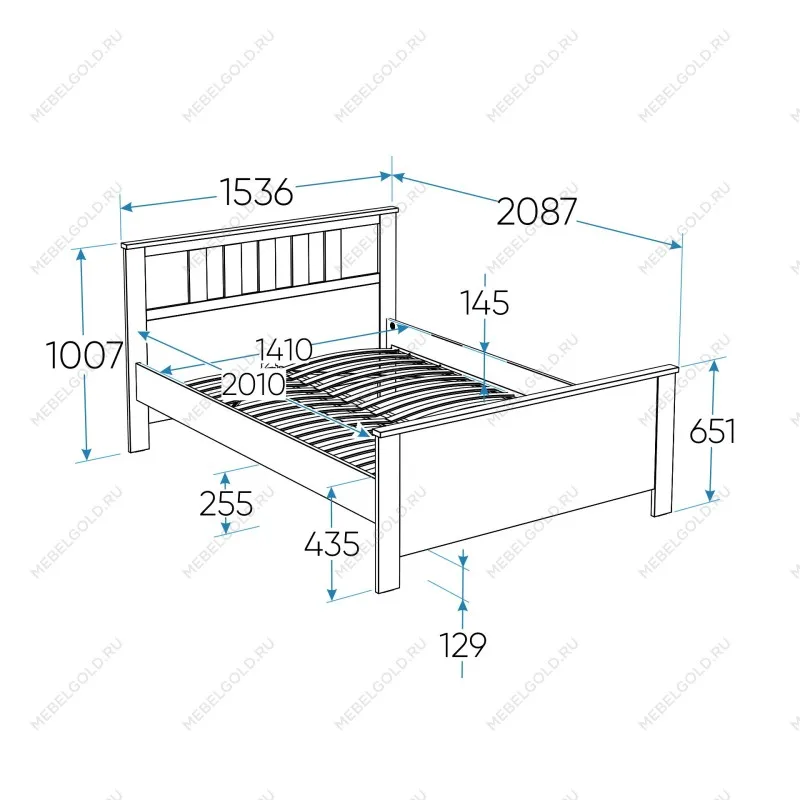 Двуспальная кровать Сага | изображение 11