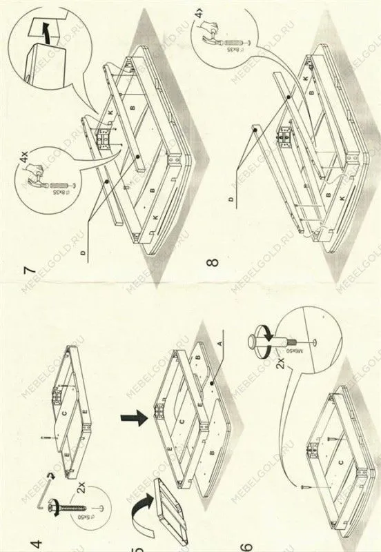 Стол Вирго-1 (Сонома/темный орех) | изображение 5