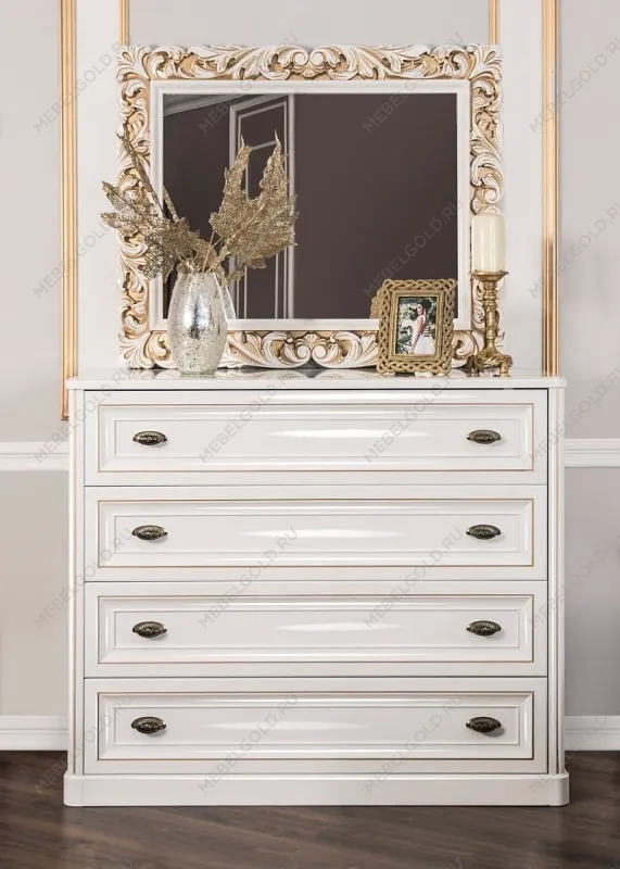 Зеркало Натали белый глянец (спальня) | изображение 3