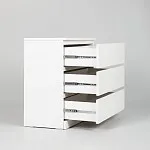 Комод Варма, 3 ящика, 80х78х40 см, эмаль белая | изображение 11