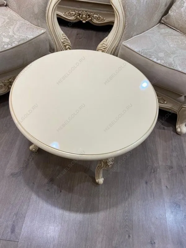 Столик круглый Джоконда крем глянец | изображение 9