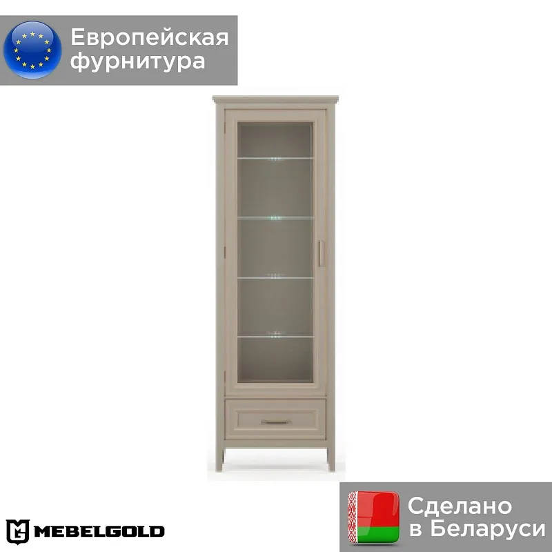 Шкаф-витрина Классик REG1W1SZK с подсветкой | изображение 1
