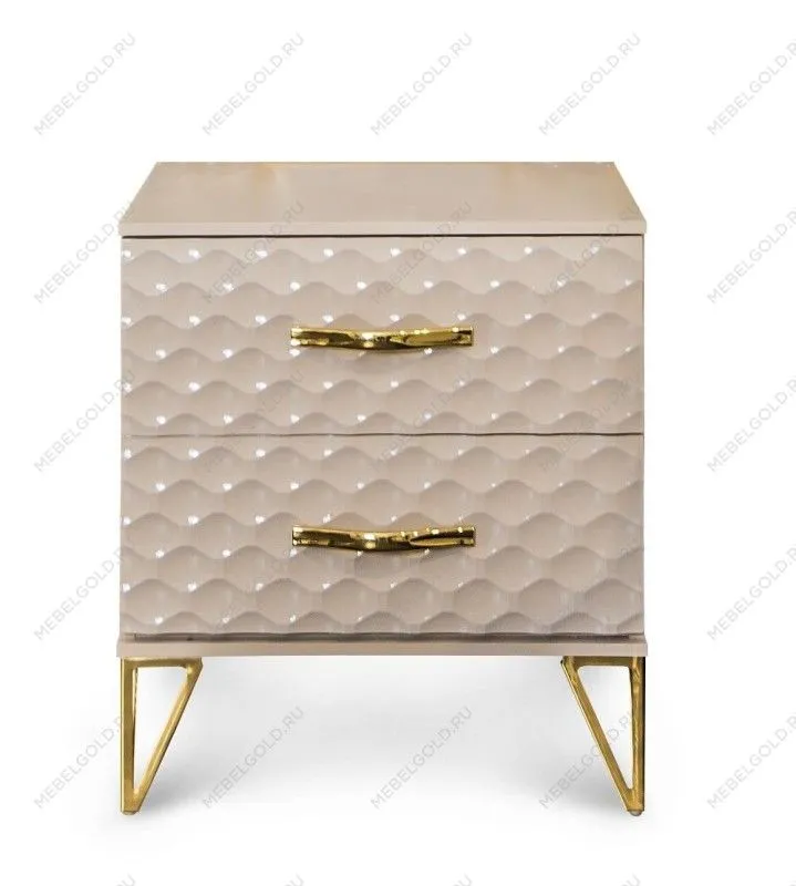 Тумба Лара бежевый глянец