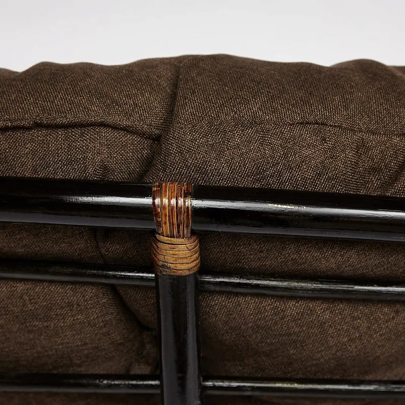 Кресло-качалка Papasan с подушкой Античный коричневый/коричневый | изображение 2