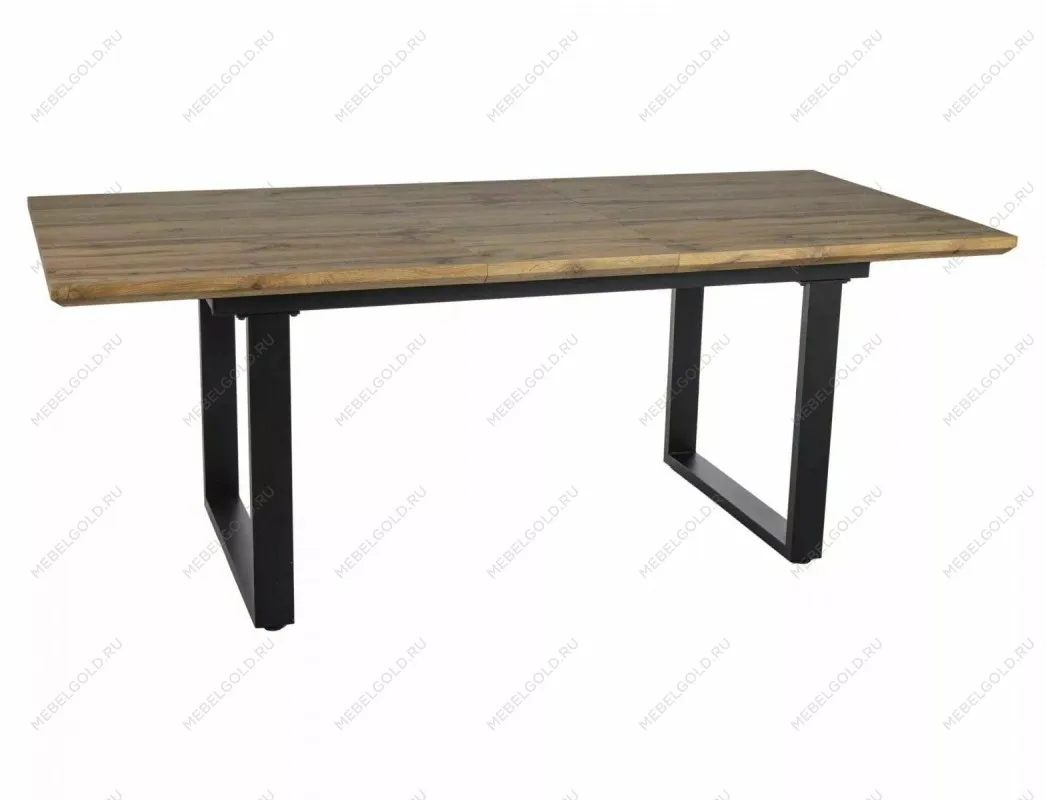 Стол обеденный Signal UMBERTO II 160 раскладной (дуб артизан/черный) | изображение 1