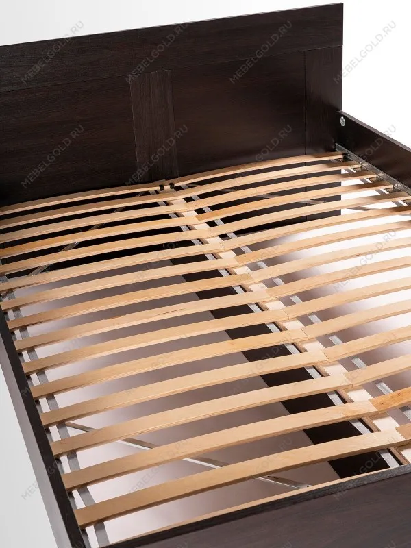 Кровать двуспальная Сириус, 140х200 см, черный, дуб венге | изображение 13