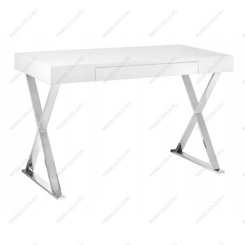 Стол компьютерный Halmar B-31 (белый/хром)