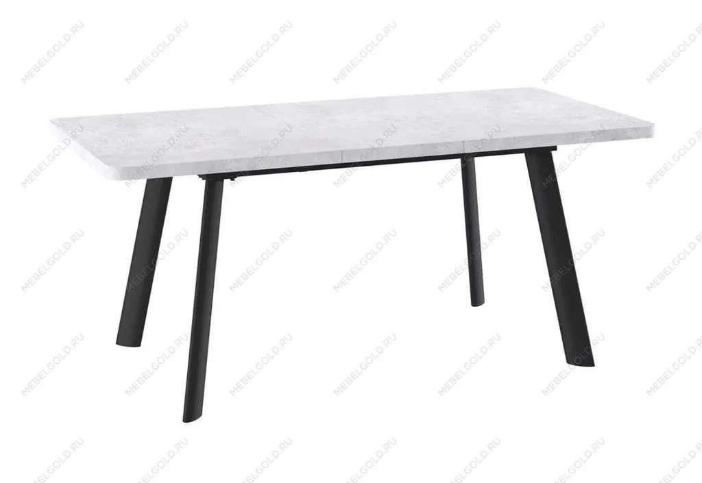 Стол Leon Lux Radial-180 раздвижной (Серый сланец/черный) 180(240)х95 | изображение 1