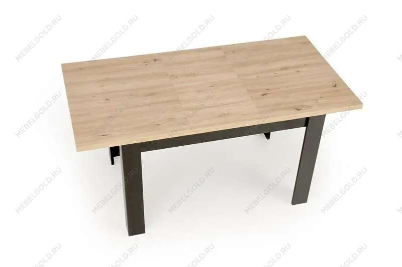 Стол обеденный Halmar BAGIO 120 раскладной (дуб артизан/черный) | изображение 5