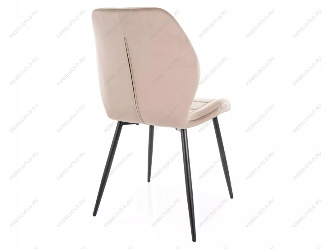 Стул кухонный Signal JAKE Velvet Bluvel 40 (темно-бежевый/черный) | изображение 2