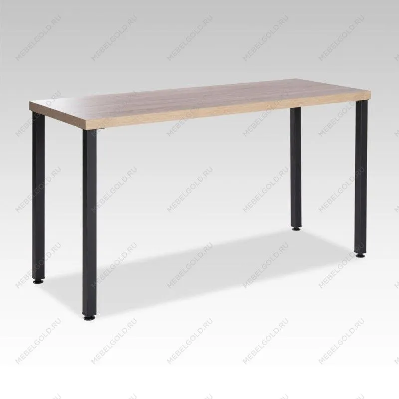 ИНГАР 2/ТТ стол письменный 140x75x55, дуб беленый/черный