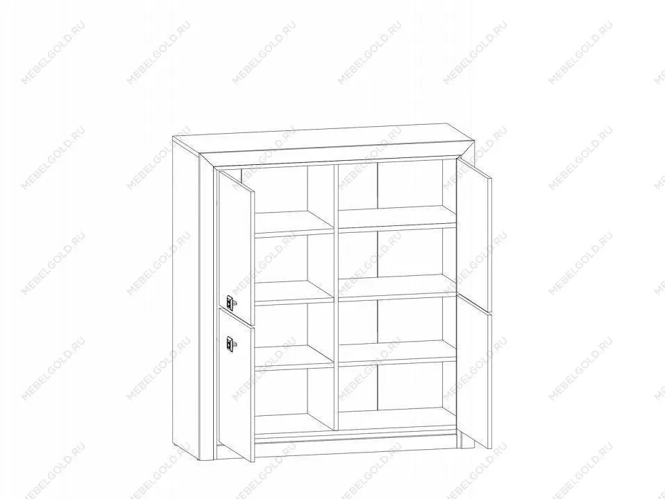 Тумба Коен KOM4D Венге/Штрокс (NEW) | изображение 1