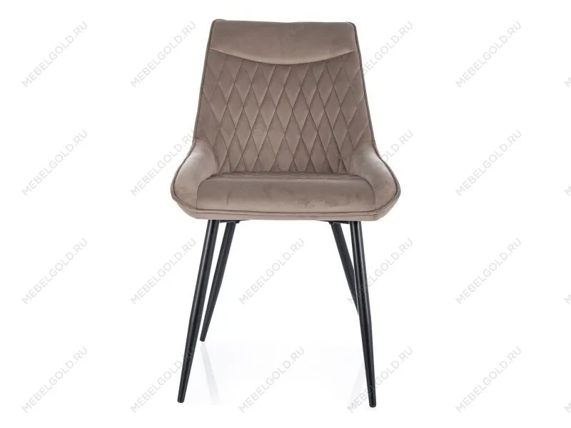 Стул кухонный Signal AGAT Velvet Bluvel 40 (темно-бежевый/черный)