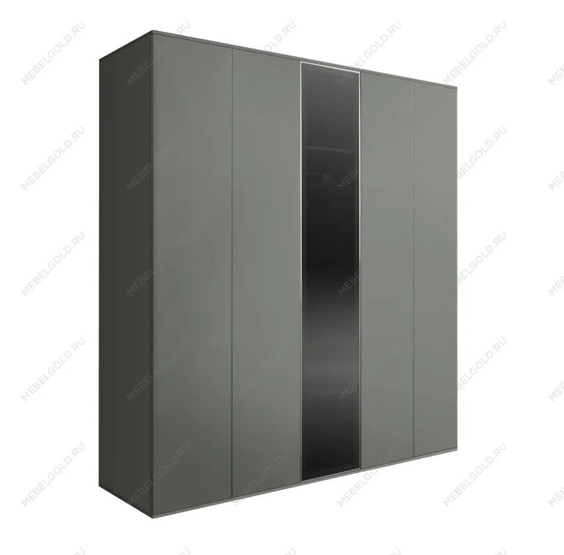 Шкаф 5-ти дв. Bogemia Air (Серый/Серебро) БМШ2/5(1)